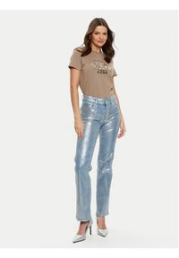 Guess T-Shirt V5RI06 I3Z14 Brązowy Regular Fit. Kolor: brązowy. Materiał: bawełna #2
