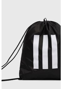 Adidas - adidas Plecak kolor czarny z nadrukiem. Kolor: czarny. Materiał: poliester. Wzór: nadruk