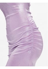 Just Cavalli Sukienka koktajlowa 74PBO924 Fioletowy Slim Fit. Kolor: fioletowy. Materiał: syntetyk. Styl: wizytowy #2