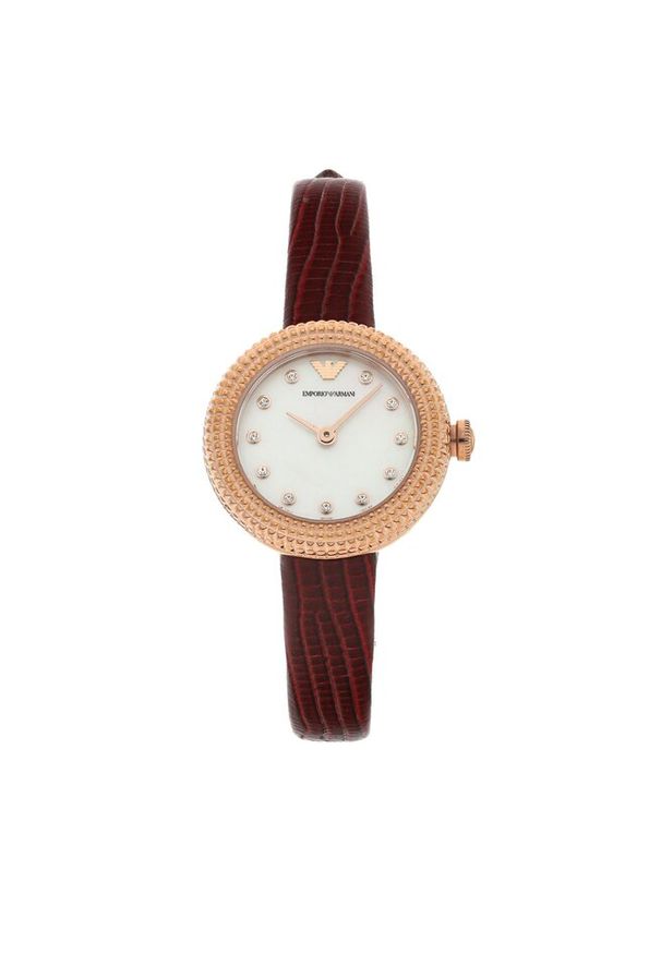 Zegarek Emporio Armani. Kolor: czerwony