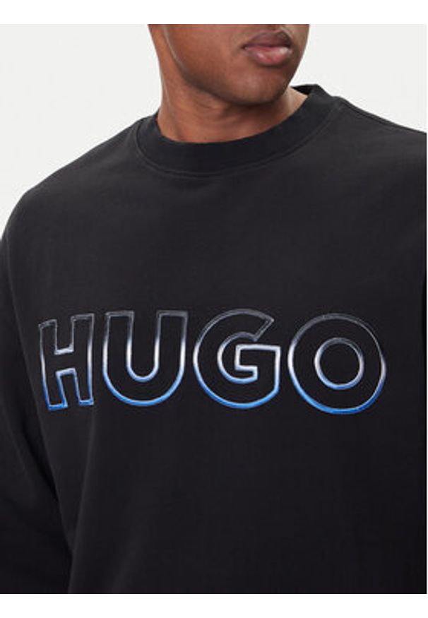 Hugo - HUGO Bluza Nogocrew 50549148 Czarny Regular Fit. Kolor: czarny. Materiał: bawełna