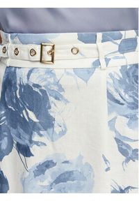 Guess Spódnica midi W6GD69 W2092 Kolorowy Regular Fit. Materiał: len, wiskoza. Wzór: kolorowy #5