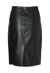 Vero Moda Spódnica z imitacji skóry 10218187 Czarny Slim Fit. Kolor: czarny. Materiał: skóra #3