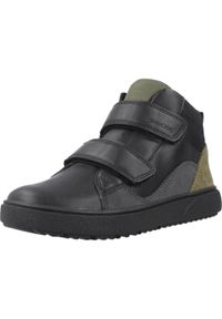 Geox - Buty GEOX J THELEVEN BOY B ABX Czarny. Kolor: czarny, szary, wielokolorowy. Materiał: syntetyk, tkanina. Sport: turystyka piesza
