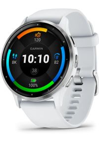 GARMIN - Zegarek sportowy Garmin Venu 3 Biało-srebrny (010-02784-00). Kolor: srebrny, wielokolorowy, biały. Styl: sportowy #1