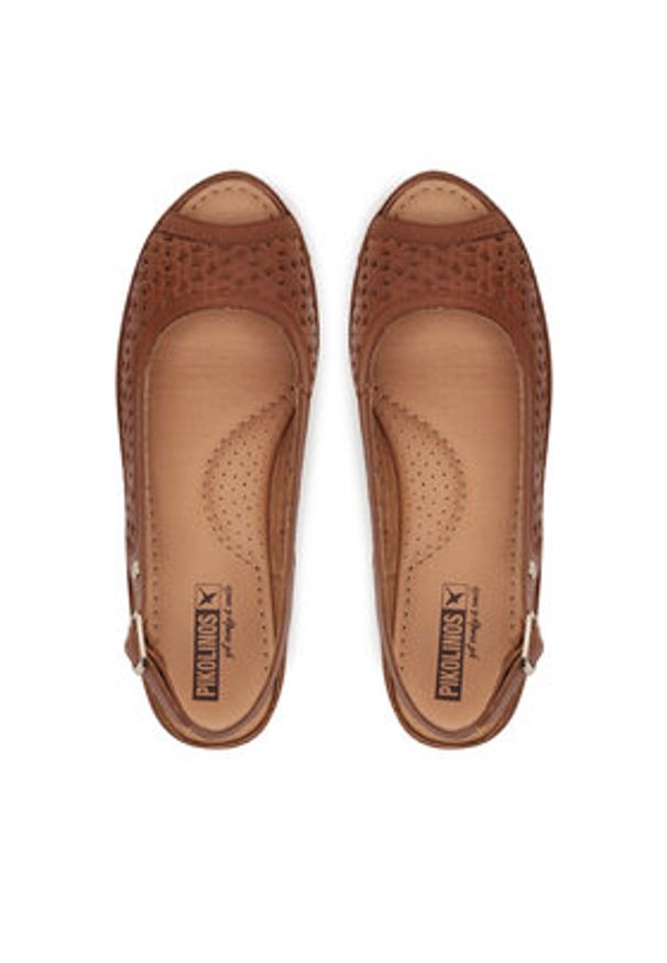 Pikolinos Espadryle W4A-1828 Brązowy. Kolor: brązowy. Materiał: skóra