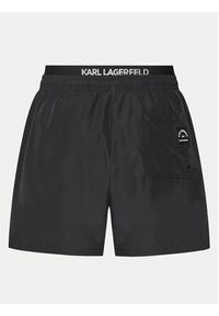 Karl Lagerfeld - KARL LAGERFELD Szorty kąpielowe A1M46054 Czarny Regular Fit. Kolor: czarny. Materiał: syntetyk #6
