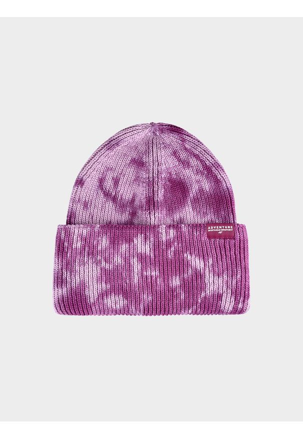 4f - Czapka beanie tie-dye dziewczęca. Kolor: wielokolorowy