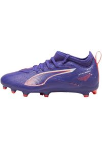 Buty Puma Ultra 5 Match FG/AG 108096 01 fioletowe. Zapięcie: sznurówki. Kolor: fioletowy. Materiał: włókno, materiał. Szerokość cholewki: normalna. Sport: piłka nożna #6