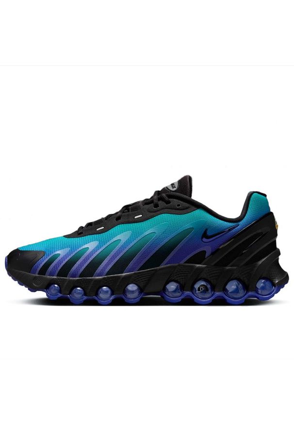 Buty męskie Nike Air Max DN8 FQ7860-500 - niebieskie. Zapięcie: sznurówki. Kolor: niebieski. Materiał: syntetyk, materiał. Szerokość cholewki: normalna. Model: Nike Air Max