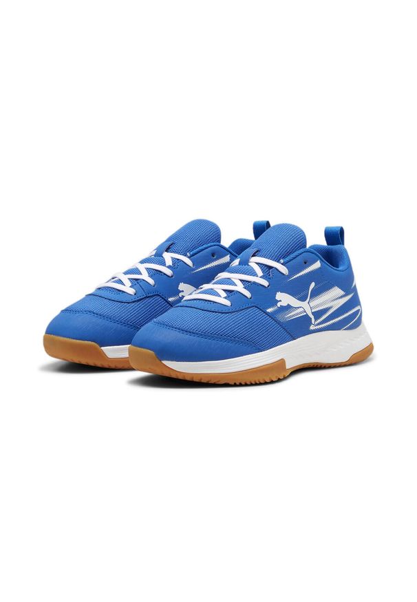 Puma - Buty do sportów halowych dziecięce PUMA Varion II Jr. Kolor: biały, wielokolorowy, beżowy, niebieski