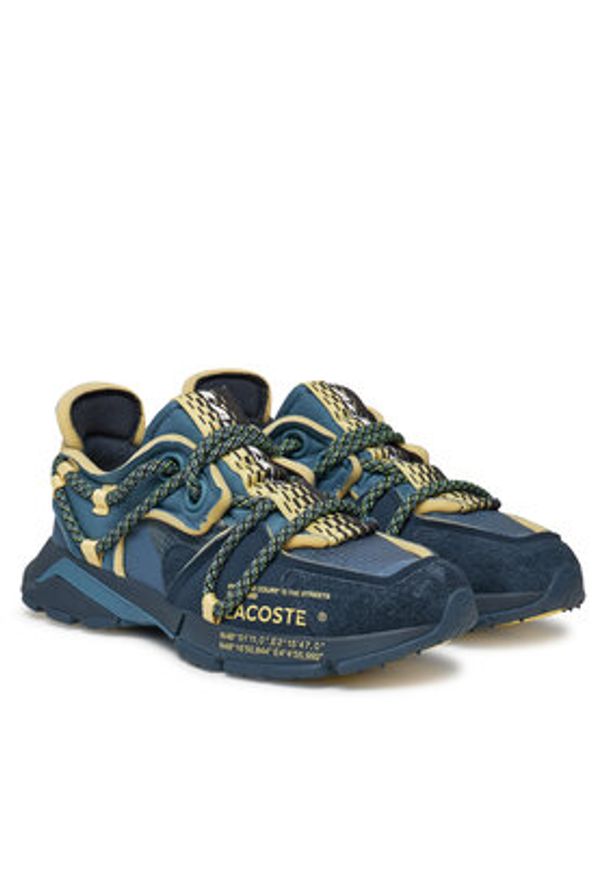 Lacoste Sneakersy 7-49SMA0012 Niebieski. Kolor: niebieski. Materiał: skóra