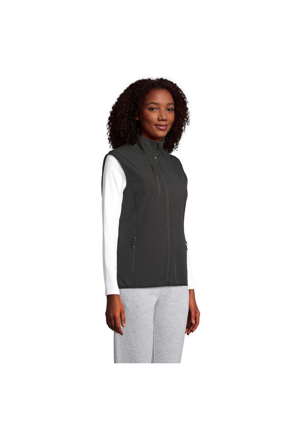 SOL'S - Damska kurtka bez rękawów Sol's Falcon Bw. Kolor: czarny. Długość rękawa: bez rękawów