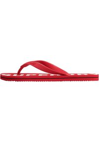 Japonki plażowe męskie Superdry Code Essential Flip Flop. Okazja: na plażę. Kolor: czerwony. Sport: pływanie, fitness