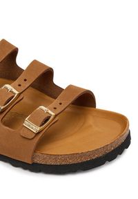 Birkenstock Klapki Florida Fresh Tonal Footbed 1031867 Brązowy. Kolor: brązowy. Materiał: nubuk, skóra #5