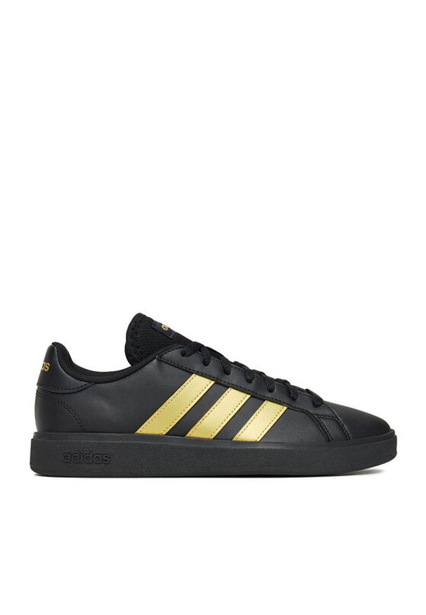 Adidas - adidas Sneakersy GRAND COURT 2.0 JS2490 Czarny. Kolor: czarny. Materiał: syntetyk, materiał
