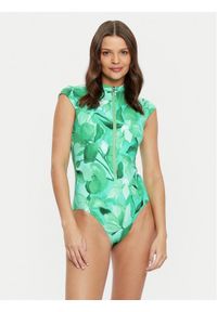 Seafolly Strój kąpielowy Secret Garden 60276-220 Zielony. Kolor: zielony. Materiał: syntetyk #1