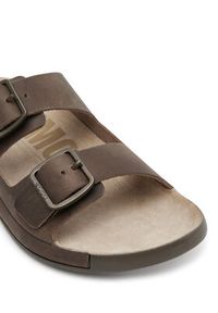 ecco - ECCO Klapki Cozmo 50098402114 Brązowy. Kolor: brązowy. Materiał: skóra, nubuk #6