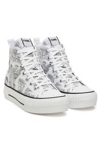 Karl Lagerfeld - KARL LAGERFELD Trampki KL60455 Biały. Kolor: biały. Materiał: materiał #5