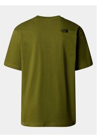 The North Face T-Shirt Simple Dome NF0A87NR Zielony Oversize. Kolor: zielony. Materiał: bawełna #7