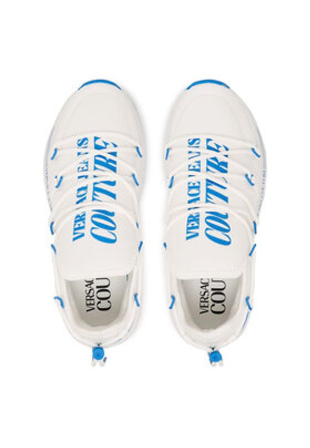 Versace Jeans Couture Sneakersy 80YA3SA6 Biały. Kolor: biały. Materiał: materiał