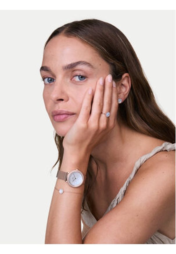 Daniel Wellington Zegarek Crystalline Bezel 3 DW00100823 Różowe złoto. Kolor: różowy, złoty, wielokolorowy