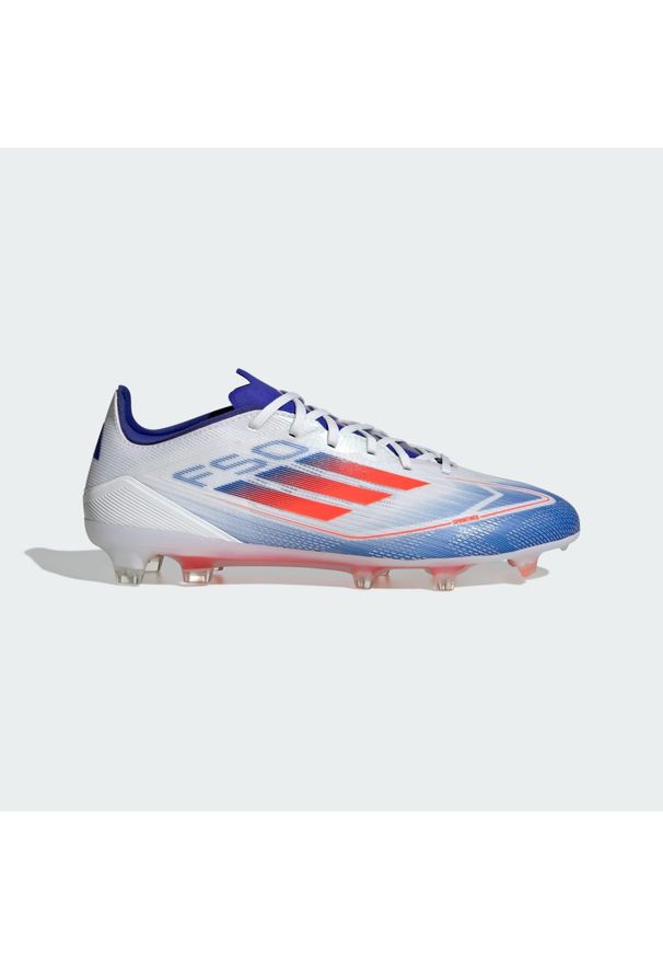 Adidas - Buty F50 Pro FG. Kolor: czerwony, niebieski, wielokolorowy, biały. Materiał: materiał. Sport: piłka nożna