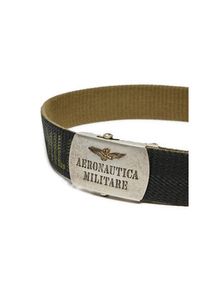 Aeronautica Militare Pasek Męski 242CI292CT3108 Khaki. Kolor: brązowy. Materiał: materiał