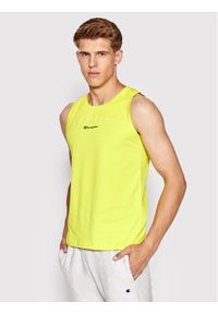 Champion Tank top 217134 Żółty Athletic Fit. Kolor: żółty. Materiał: bawełna #1