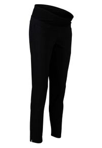Spodnie ciążowe ze stretchem bonprix czarny. Kolekcja: moda ciążowa. Kolor: czarny. Materiał: materiał. Styl: klasyczny #1