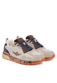 Aeronautica Militare Sneakersy 252SC0276UCT03546 Beżowy. Kolor: beżowy. Materiał: materiał #2