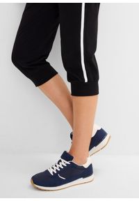 bonprix - Spodnie 3/4 do biegania z bawełny (2 pary). Kolor: czarny. Materiał: bawełna. Styl: sportowy #3