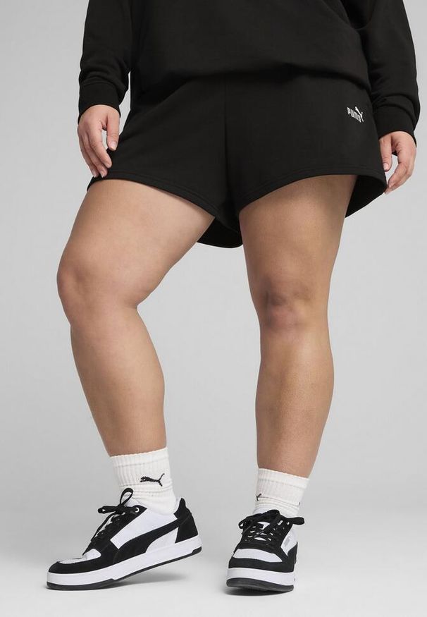 Puma - Damskie szorty z małym logo No. 1 ESS 4'' PUMA Black. Kolor: czarny