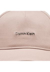 Calvin Klein Czapka z daszkiem Calvin Lettering Canvas Cap K60K612764 Szary. Kolor: szary. Materiał: materiał #3
