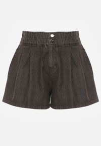 Born2be - Brązowe Bawełniane Szorty Casual Jeansowe o Luźnym Kroju Feanyre. Okazja: na co dzień. Stan: podwyższony. Kolekcja: plus size. Kolor: brązowy. Materiał: bawełna, jeans. Styl: casual #2