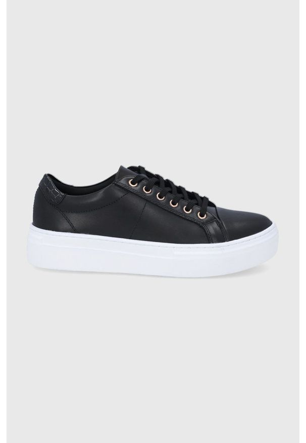 Vagabond Shoemakers buty skórzane ZOE PLATFORM kolor czarny. Nosek buta: okrągły. Zapięcie: sznurówki. Kolor: czarny. Materiał: skóra. Obcas: na platformie