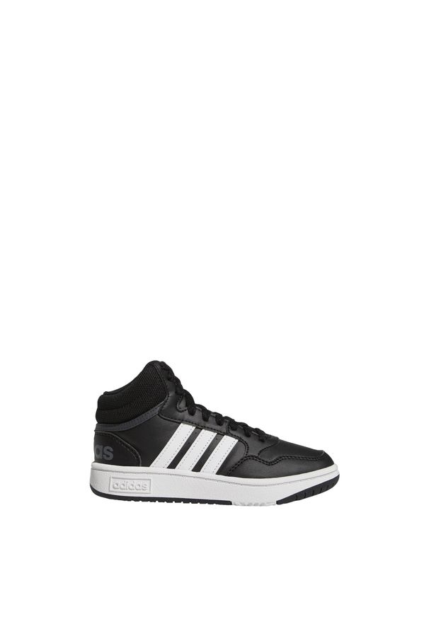 Adidas - Hoops Mid Shoes. Kolor: wielokolorowy, szary, czarny, biały. Sport: tenis