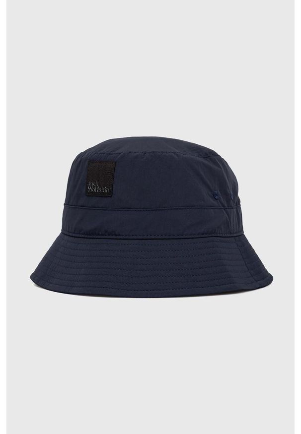 Jack Wolfskin kapelusz Lightsome kolor granatowy. Kolor: niebieski. Materiał: włókno, materiał