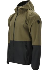 Softshell męski Whistler Palmer W-PRO 8000. Kolor: wielokolorowy, czarny, zielony. Materiał: softshell