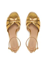 Lauren Ralph Lauren - LAUREN RALPH LAUREN Espadryle Nellie 802P04434001 Złoty. Kolor: złoty. Materiał: skóra #4
