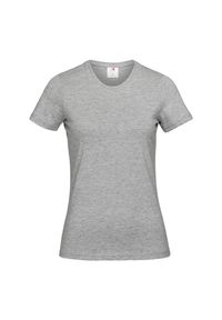 Stedman - Koszulka Damska Classic Heather Fitted T-shirt. Kolor: szary. Sport: turystyka piesza #1