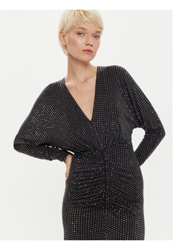 Pinko - PINKO Sukienka koktajlowa 104455 A288 Czarny Slim Fit. Kolor: czarny. Materiał: syntetyk. Styl: wizytowy