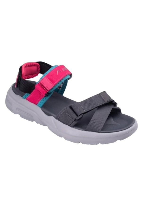 Elbrus - Sandały Damskie Lerys. Kolor: szary, zielony, różowy, wielokolorowy, niebieski. Sport: turystyka piesza