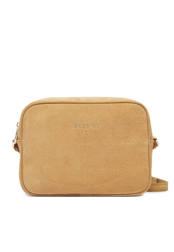 Patrizia Pepe Torebka 8B8985/L152-B880 Beżowy. Kolor: beżowy. Materiał: zamszowe, skórzane