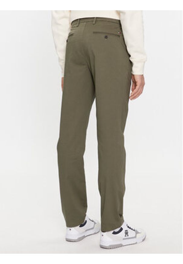 TOMMY HILFIGER - Tommy Hilfiger Chinosy Denton MW0MW33938 Khaki Slim Fit. Kolor: brązowy. Materiał: bawełna