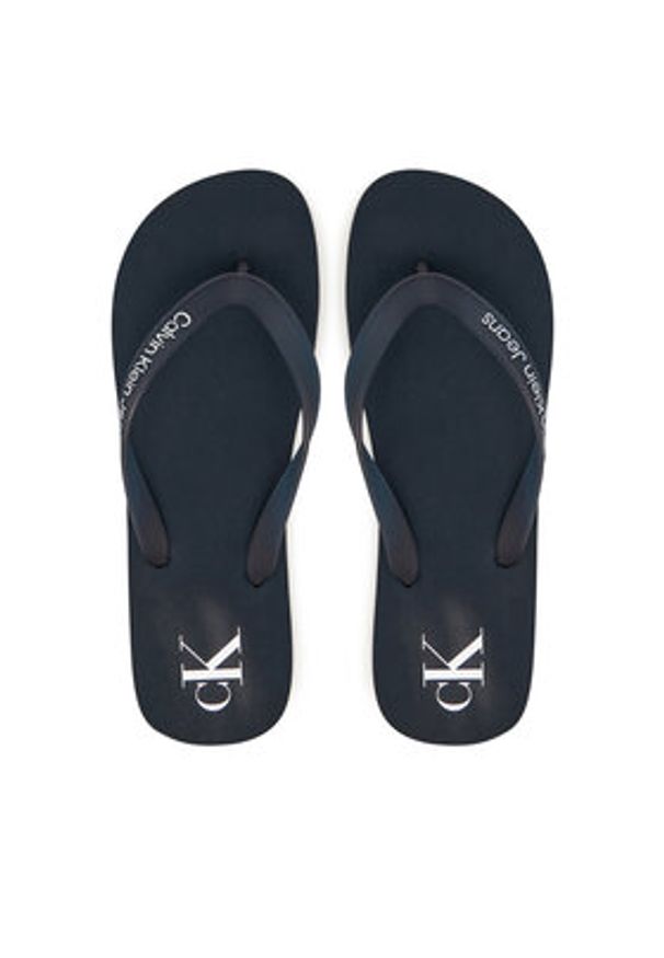 Calvin Klein Jeans Japonki Beach Sandal Transparent Tpu YM0YM01267 Granatowy. Kolor: niebieski