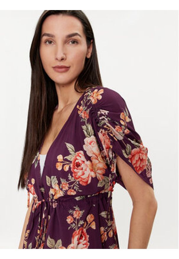 Maaji Sukienka letnia PT1867CPO603 Fioletowy Regular Fit. Kolor: fioletowy. Materiał: wiskoza. Sezon: lato