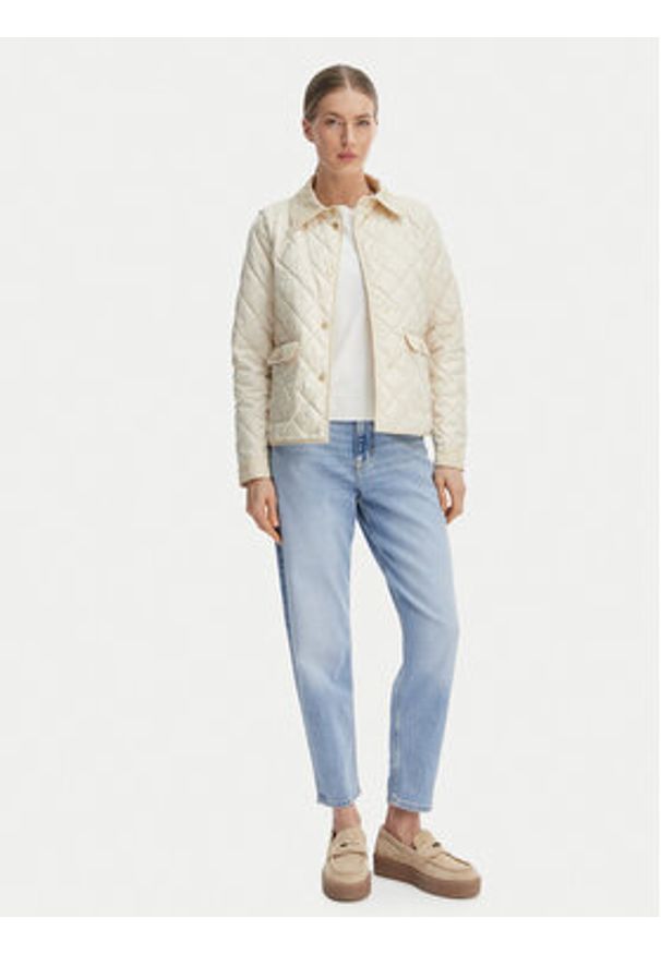 Marella Kurtka przejściowa Asti 2613481024 Écru Regular Fit. Kolor: kremowy. Materiał: syntetyk