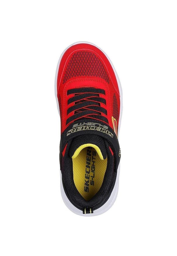 skechers - Adidasy Skechers Meteor-ligh, Dzieci. Kolor: czerwony. Materiał: materiał, syntetyk. Sport: turystyka piesza