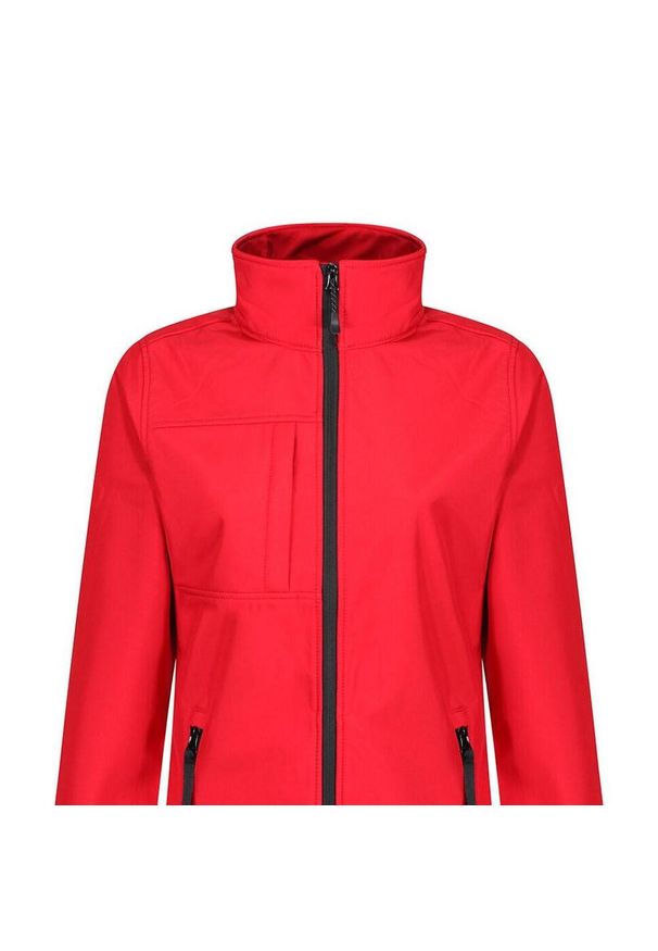 Regatta - Kurtka Damska Octagon II Soft Shell. Kolor: czerwony, czarny, wielokolorowy. Sport: turystyka piesza